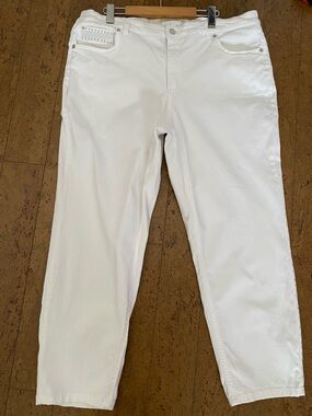 Jones New York White Ankle Soho Jeans